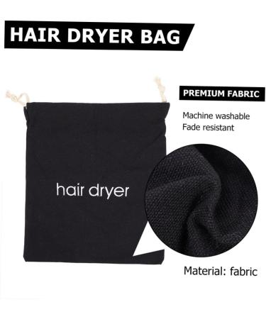 4pcs Hair Dryer Storage Bag Storage Bags Curly Hair Wig Canvas Drawstring Hair Dryer Carriers Travel - Buy Online on GoSupps.com