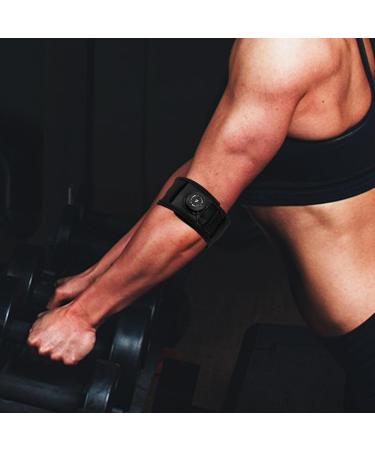 Milisten Adjustable Elbow Pads & Arm Brace Support for Sports - Fitness Tennis Volleyball & Basketball - Forearm Protector in Black - Buy Online on GoSupps.com