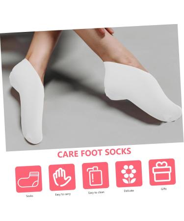 Healeved 4pairs spa Gloves Nursing Cover Foot moisturising Socks Boots Heel Protector Socks Stocking Gel Moisturizing Cotton Spandex Socks Cosmetic Elastic Stockings Sock - Buy Online on GoSupps.com
