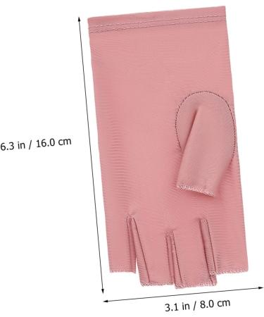 MUSISALY 2 Pairs UV Gloves Nail Gloves Gloves for Gel Nails Nail Art Supplies Nail Art Accessory Fingerless Gloves Manicure Gloves Anti UV Nail UV Rays Gloves - Buy Online on GoSupps.com