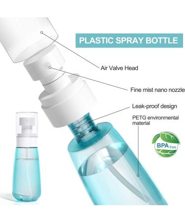 3Pcs 100ml Fine Mist Spray Bottles for Essential Oils & Makeup - Travel Size Airless Containers for Skincare & Perfume - Buy Online on GoSupps.com