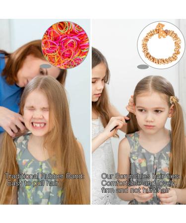 YASUNMI 20pcs Elastic Hair Ties for Girls - Cute Cartoon Scrunchies for Children | Mini Thin Plaid Bands for Toddlers - Hair Accessories for Baby Girls - Buy Online on GoSupps.com