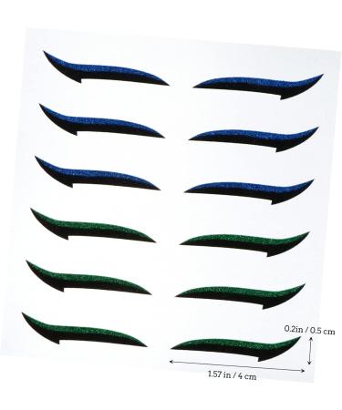 PLAFOPE 72 Pairs Glitter Eyeliner Reusable Eyeliner Sticker Instant Eyeliner Stickers Double Side Tape - Buy Online on GoSupps.com