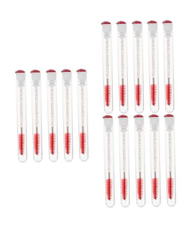 Ipetboom 30 Pcs Diamond Mascara Brush Makeup Mascara Tube Cleaning Brush Mascara Applicator Miss 11.3x1.1cmx3pcs Orange Redx3pcs