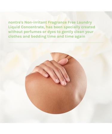 Nontre Laundry Liquid Concentrate - Fragrance-Free Non-Irritant & Phosphate-Free for Sensitive Skin - 1L (33.8 FL Oz - Buy Online on GoSupps.com
