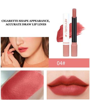 4pcs/set Cigarette Shape Lipstick Set Matte Long Lasting No Fading Lip Makeup Cosmetic Lips Fuller Makeup Set Kit Long Lasting Waterproof - Buy Online on GoSupps.com