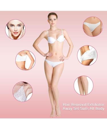 32-Piece Hair Removal Pads Set for Women - Smooth Away Facial Hair with Crystal Hair Eraser - Includes Exfoliation Fine Sandpaper - Perfect for Body, Lip, and Facial Hair Removal - Buy Online on GoSupps.com
