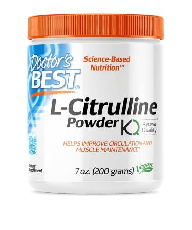 Doctor's Best L-Citrulline (L-Citrulline) High dose 200g Vegan Powder Amino Acid Laboratory Tested Gluten-Free Soy-Free Vegetarian Non-GMO