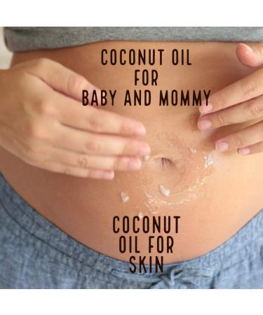 Organic Coconut Baby Oil for Hair & Skin - All Natural, Moisturizing, Gentle Massage Oil - Infused with Sunflower & Grape Seed Oils - 2 fl oz - Buy Online on GoSupps.com