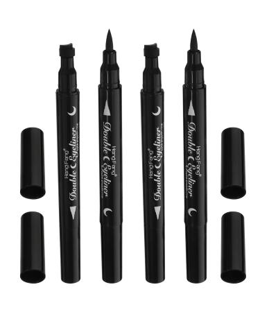 DRESSOOS 4pcs Abs Waterproof Makeup Eyeliner Stamp Long-lasting Eye Pencil Eyeliner Stamp