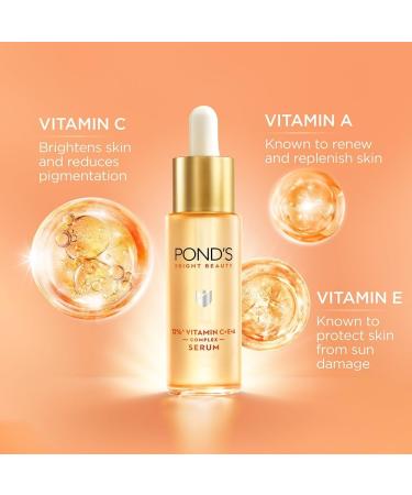 P0ND.S Bright Beauty 12% Vit C+E+A Serum 28ml. - Buy Online on GoSupps.com
