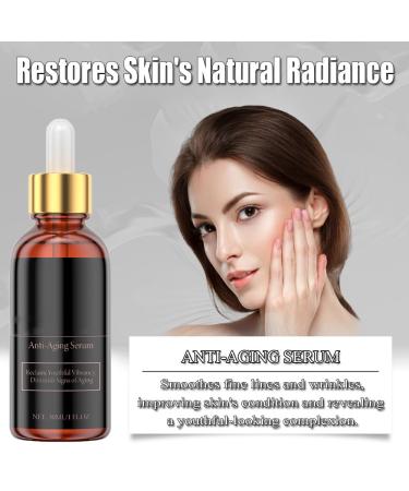 Liquid Solution Anti Aging Serum Facial Serum with Glycerin and with Peptides Reduces the Appearance of Fine Lines Boosts Collagen Production and Improves Skin Elasticity - 30ml - Buy Online on GoSupps.com
