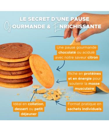 Lot x3 - Biscuits Prot in s Nutrisens Cacao & P pites de Chocolat - Collation Gourmande - Soutient la Masse Musculaire Vitamines & Min raux 3 tuis (4 Sachets) - (Sportif actifs s niors) - Buy Online on GoSupps.com
