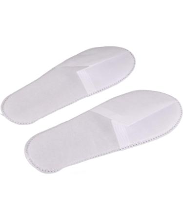 Buy Oukens Disposable White Slippers - 50 Pairs of Unisex Slip-Resistant House Shoes for Travel & Home Use - Medium Size 3mm Non-Woven Fabric - Buy Online on GoSupps.com