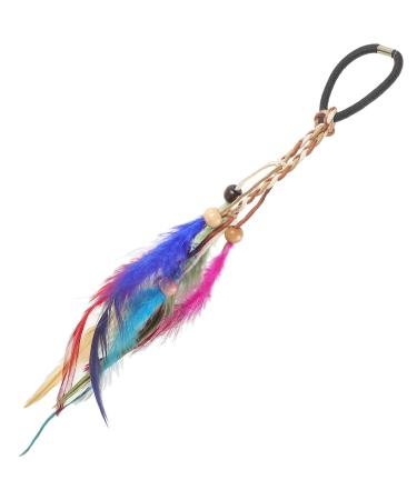 Didiseaon bridal hair accessories boho hair accessories Plume hair tie Beaded hair tie wedding hair accessories headpiece for women hair accessories for women bohemian Headband