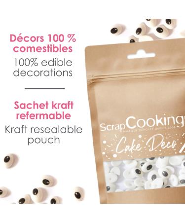 ScrapCooking - D cors Sucr s Yeux 40 g - Yeux en Sucre Comestibles - Sprinkles Halloween il - D corations pour G teaux Biscuits Cupcakes Cake pops - 7459 - Buy Online on GoSupps.com