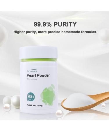 Organic Pearl Powder 4oz - 99.9% Pure Cosmetic Grade for DIY Masks & Creams | Best Quality Organic Pearl Powder for Homemade Cosmetics - Buy Online on GoSupps.com