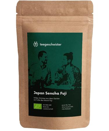 Teegeschwister |Organic green tea Japan Sencha fuji |Loser Premium green tea from the gardens at the foot of the famous Fuji Vulkan |Hand -rolled leaf tea |Without added flavors |100 g - Buy Online on GoSupps.com