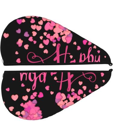 Happy Mother's Day Microfiber Hair Towel | Super Absorbent Coral Velvet Wrap for Long Curly & Thick Hair - Buy Online on GoSupps.com