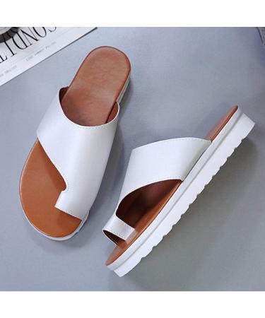 Comfortable Orthopedic Platform Sandals for Women - PU Leather Flat Sole Beach Travel Shoes - Buy Online on GoSupps.com