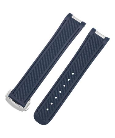Neyens 20mm rubber clock band for Omega Seamaster 300 AT150 de Ville Speedmaster Silicon Armbrand Replacement Armand Clock Accessories Part 2 Rosegold Bucke