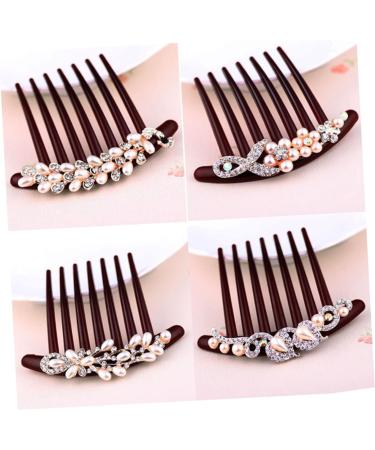DOITOOL Decorative Side Hair Combs Different Occasions Girls Hair Styling Side Hair Combs Fine Hair Durable Wave Teeth Hair Combs Women Hair Comb Women's Vintage Rhinestone - Buy Online on GoSupps.com