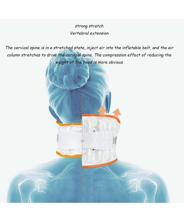 Spuzzo Adjustable Neck Support - Inflatable Traction Device for Neck Pain Relief & Massage | Adapts to Your Neck Curve - Buy Online on GoSupps.com
