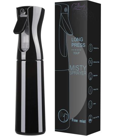 Shop Creamify 300ml Black Spray Bottle Continuous Ultra-Fine Floral Hair Atomizer for Hairdressers & Plant Care - Buy Online on GoSupps.com