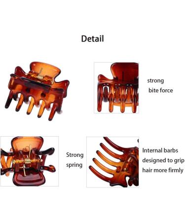 12 PCS Small Brown Hair Clips - 1.2 Inches Medium Size Hair Claws for Women - Stylish Butterfly Hair Clamp Set - Buy Online on GoSupps.com