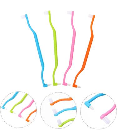 Beaupretty 4-Piece Double Head Toothbrush Set | Wear-Resistant Ergonomic Conical Design for Optimal Oral Care | Ideal for International Shipping - Buy Online on GoSupps.com