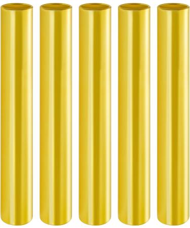 5 Piece Nydotd Aluminum Relay Batons - Ideal for Athletes and Track Field Races - Gold - Buy Online on GoSupps.com