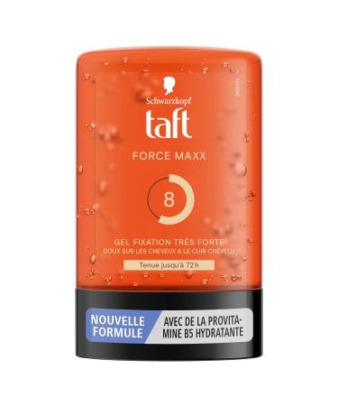 Schwarzkopf - Taft - Gel Tube Coiffant - Gel Force Maxx - Hold up to 72H - Very Strong Hold - Gentle on the hair - Long-lasting hold - No Sticky Effect - Provitamin B5 Formula - 300 ml