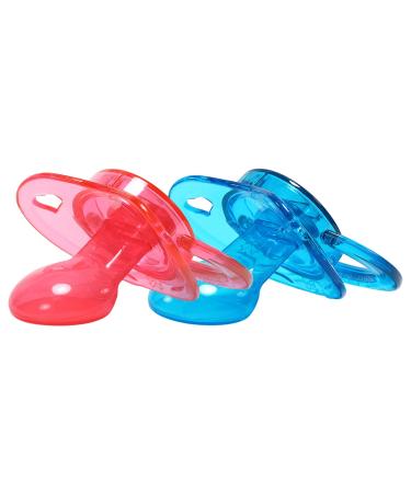 CutiePlusU Adult Size Crystal Pacifier - Large Nipple Shield 2 Pack in Pink/Blue - Shop Now for International Shipping! - Buy Online on GoSupps.com
