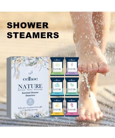 Rxuaw Shower Steamers Aromatherapy Tablets Natural Ingredients Refreshing Shower Bombs for Women Men Bath Supplies - Buy Online on GoSupps.com