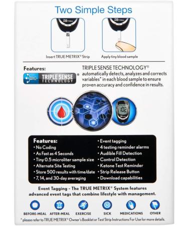 Rite Aid True Metrix Self Monitoring Blood Glucose Meter - Accurate & Reliable Diabetes Care | Fast International Shipping - Buy Online on GoSupps.com