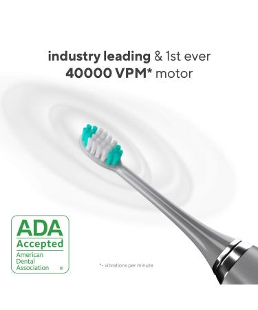 AquaSonic Vibe Ultra Whitening Toothbrush - 8 Heads, Travel Case, Sonic Motor, 4 Modes & Smart Timer - Buy Online on GoSupps.com