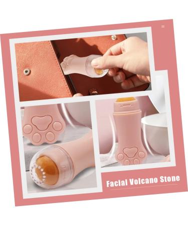 AUTSUPPL 1pc Volcanic Stone Oil-absorbing Ball Skincare Tools for Face Makeup Gadgets Volcanic Rock 7.5x3cm Pink - Buy Online on GoSupps.com