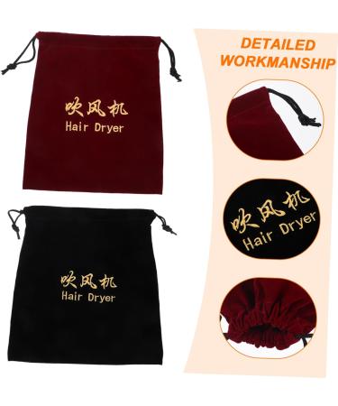 4 Pcs Hair Dryer Storage Bag Travel Storage Rack Portable 26x23x0.5cmx5pcs Assorted Colorx5pcs - Buy Online on GoSupps.com