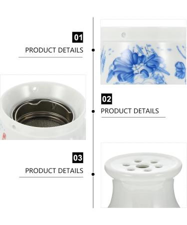 Gleavi 3 STK Care Massage Pot - Moxibustion Burner & Moxa Stick Holder | Double Layer Ceramic White | International Shipping Available - Buy Online on GoSupps.com