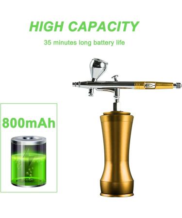 Professional Spray Gun Kit - Mini USB Rechargeable Air Brush for Makeup Nail Art Cake DIY - Ideal Single Action Spray Gun - Buy Online on GoSupps.com