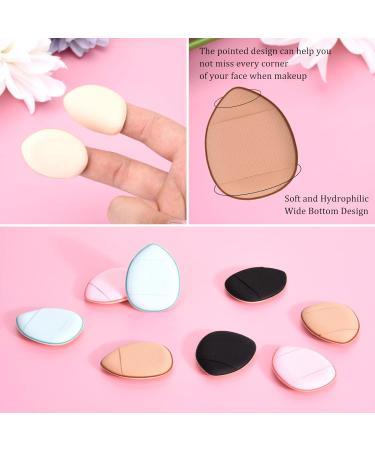 16-Piece Mini Powder Puff Triangle Finger Makeup Set - Soft Beauty Face Setting Sponge Pack for Mineral Loose Powder - Body & Face Cosmetic Foundation Sponge - Wet & Dry Makeup Tool - Buy Online on GoSupps.com