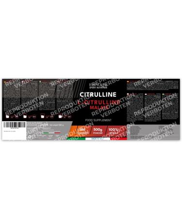 Buy Bandini L-Citrullin Malat 2:1 500g Powder - Premium Vegan Citrulline Malate Supplement for Muscle Building | 3G Per Dose | Tasteless Pre Workout Formula - Buy Online on GoSupps.com