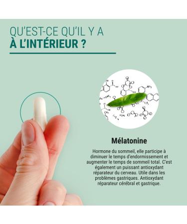 Naturathera Melatonin 1.8MG Strong Dosage Food Supplement Night Alarm Insomnia Difficulties to Sleep 30 Capsules Made in France Vegan No GMO Allergen Additives - Buy Online on GoSupps.com