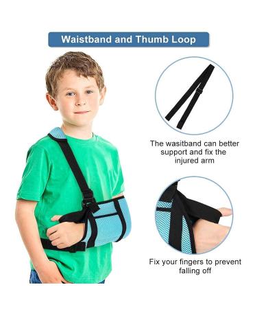 Kids Arm Sling Support - Adjustable Shoulder Immobilizer for Children Under 6 | Toddler Arm Injury Recovery with Storage Pockets - Buy Online on GoSupps.com