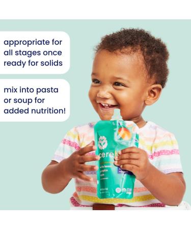 Cerebelly Baby Food Pouches Organic White Bean Pumpkin Apple (4 oz Pack of 6) - 16 Nutrients from Superfoods - Healthy Snacks Made with Gluten-Free Ingredients BPA-Free Non-GMO No Added Sugar White Bean Pumpkin Apple 4 Ounce (Pack of 6) - Buy Online on GoSupps.com