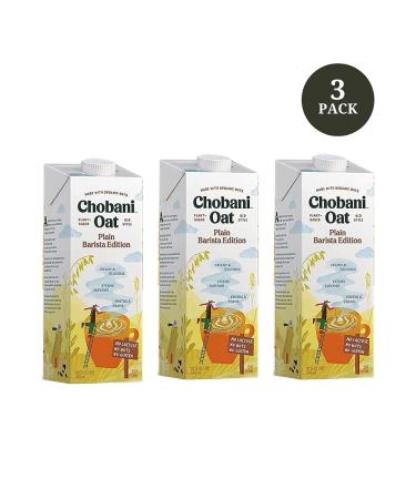 Chobani Oat Milk Barista Edition 32 Fl Oz (Pack of 3) - Vegan Friendly, Gluten-Free Dairy-Free Creamer - Buy Online on GoSupps.com