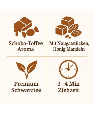  Quertee Quertee - Black Tea - "Tarte Versuchung" - Chocolate Toffee (200 g) - Buy Online on GoSupps.com