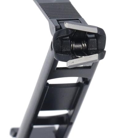 Innovative Stainless Steel Double Ended Nail Clipper Foldable Deformation Slim Design Flat & Beveled Mouth Nail Polishing Pads Stainless Steel Nail Cutter for Men and Women Black - Buy Online on GoSupps.com