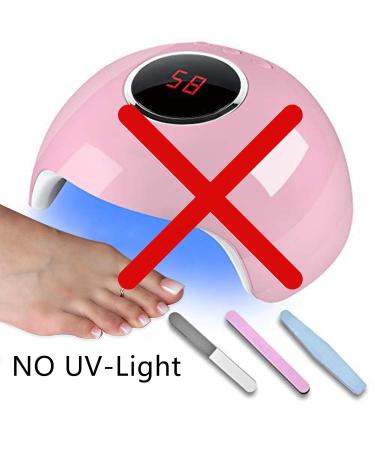 VOTACOS White Flower French Toenail Gel Nail Strips - No UV Easy Pedicure Kit with Wooden Stick Nail File & Prep Pads - Perfect for Stunning Toes - Buy Online on GoSupps.com
