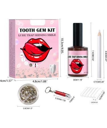 Delura Tartar Jewelry Set - Premium Tooth Gem Kit with Glue & Toothstones for Stunning Tooth Jewelry - Buy Online on GoSupps.com